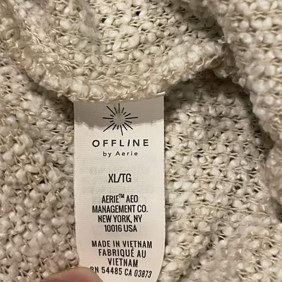 Offline by Aerie Cream Cow Neck Women's Sweater Size‎ XL - Picture 7 of 10